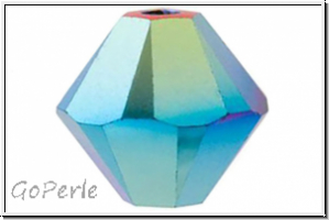 Swarovski� Bicone 5328, 4mm, 280AB2 - jet, 2xAB, 25 Stk.